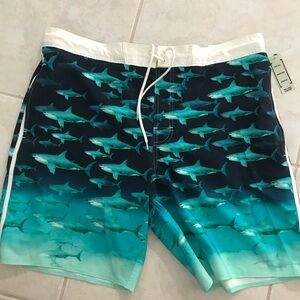 Men’s Swim Trunks Shark Size XL NWT
